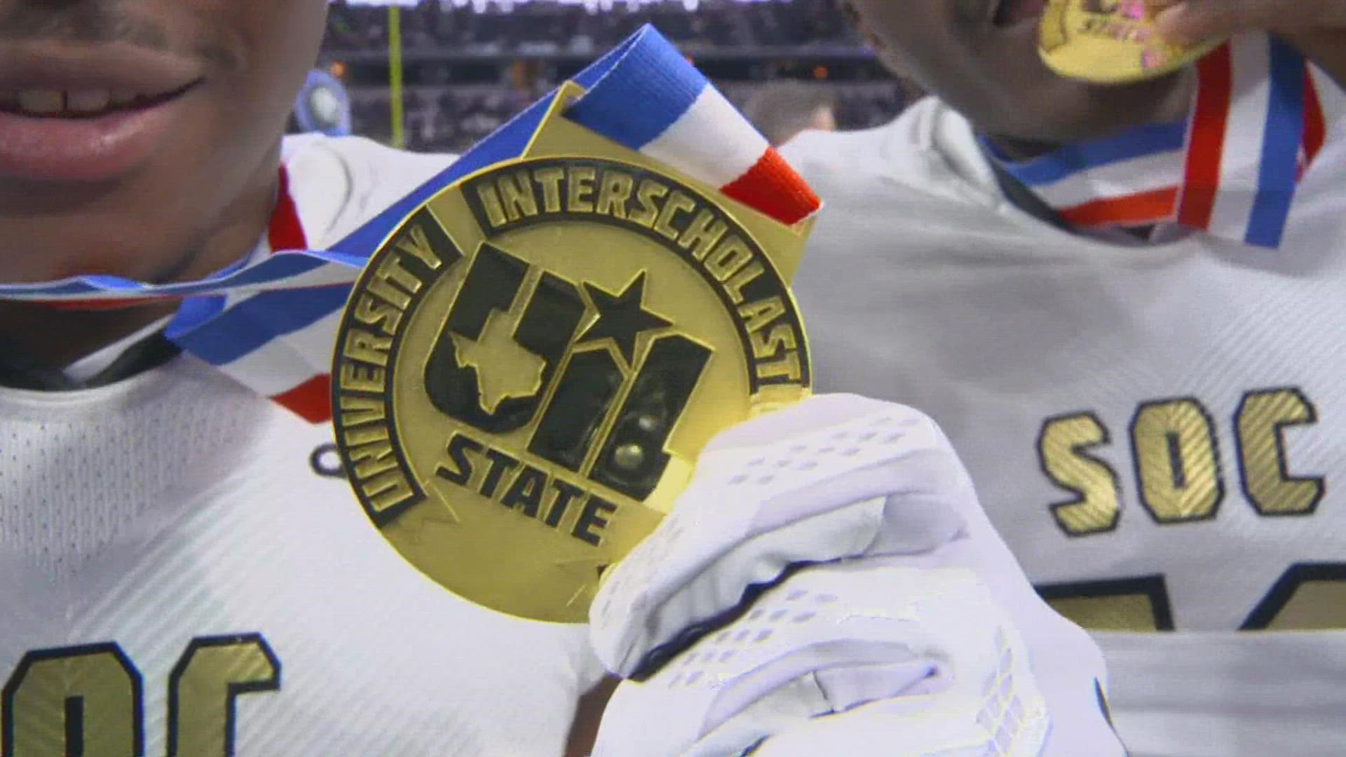 Fans gathered at AT&T Stadium to witness history as the South Oak Cliff Golden Bears won the 2021 football state title.