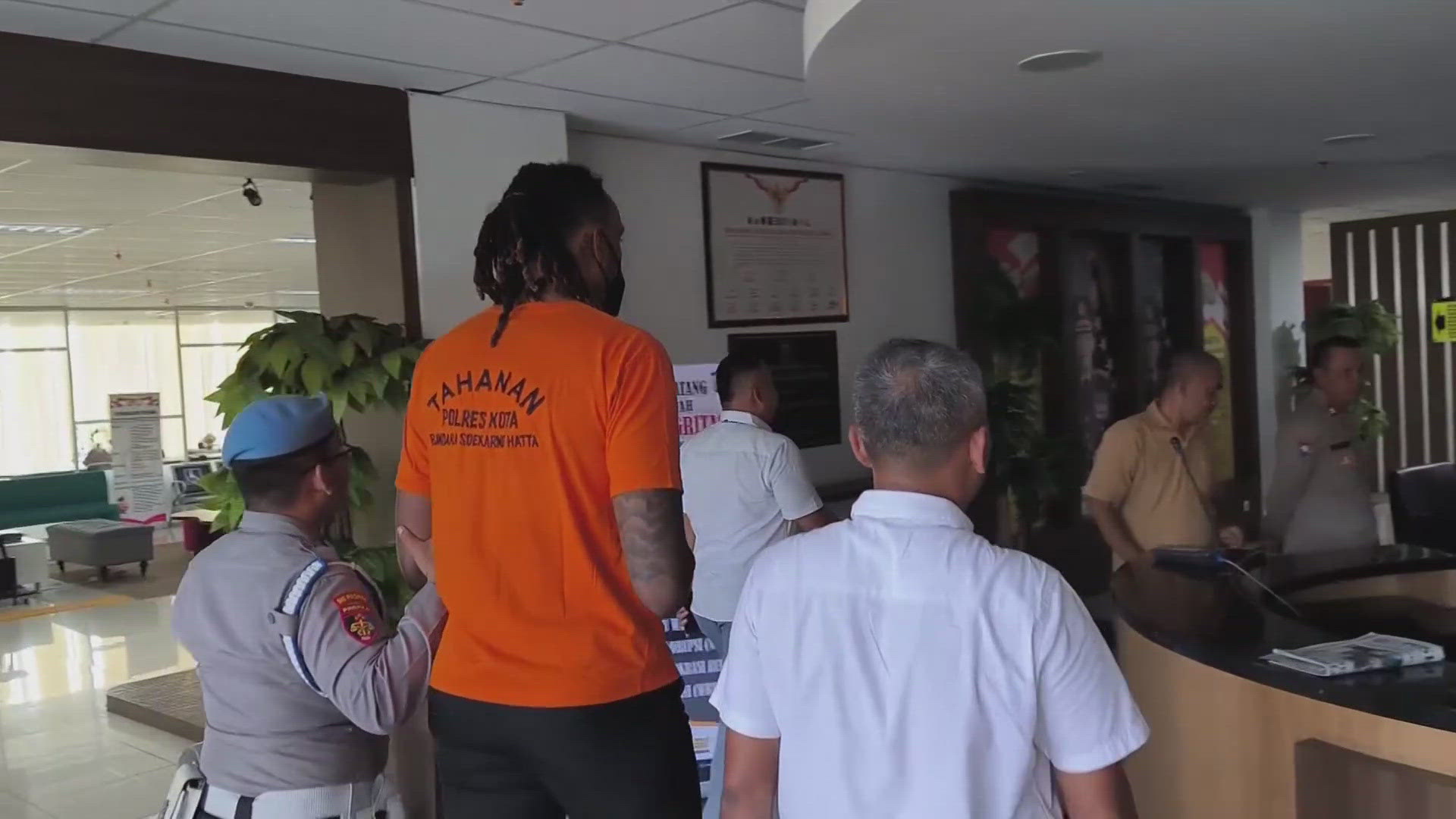 Police say Jarred Dwayne Shaw was arrested after police raided his apartment and seized 132 pieces of cannabis candies. Indonesia has extremely strict drug laws.