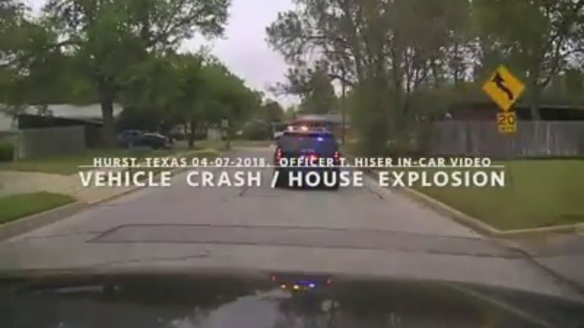 RAW: Dash cam video captures seconds before surprise home explosion in North Texas
