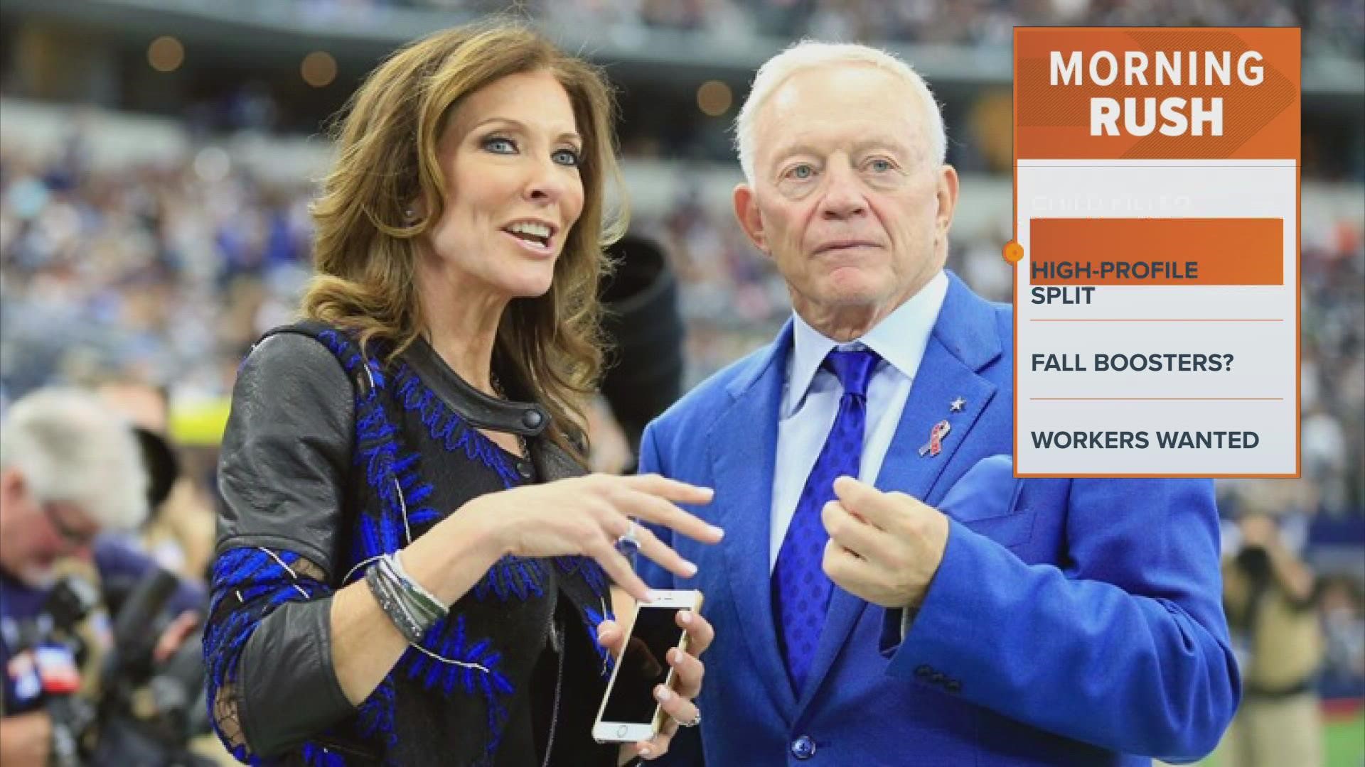Charlotte Jones-Anderson, daughter of Dallas Cowboys owner Jerry Jones, filed for divorce from David 'Shy' Anderson in June 2019. They married in 1991.