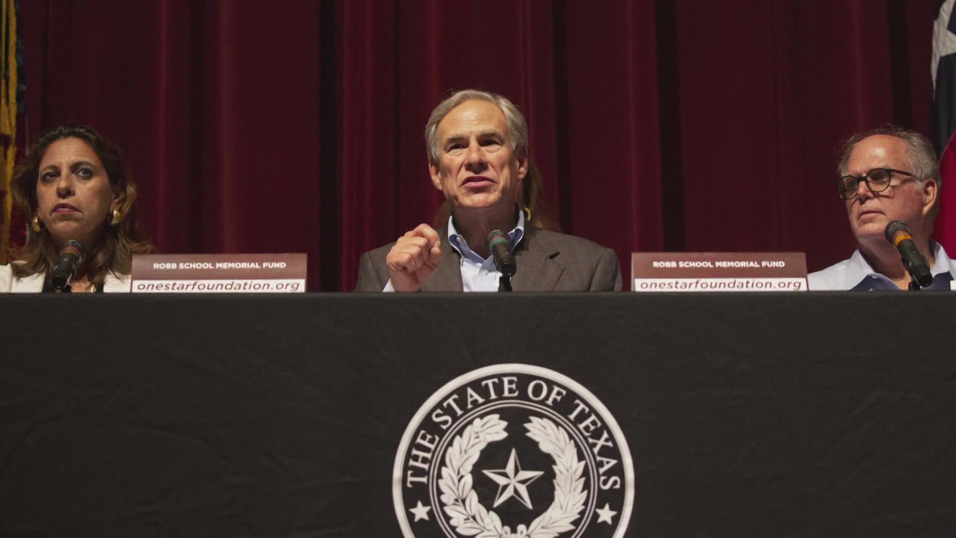 Texas Gov. Greg Abbott also said all options are on table as far as new laws that come from the horrific shooting at a Uvalde elementary school.