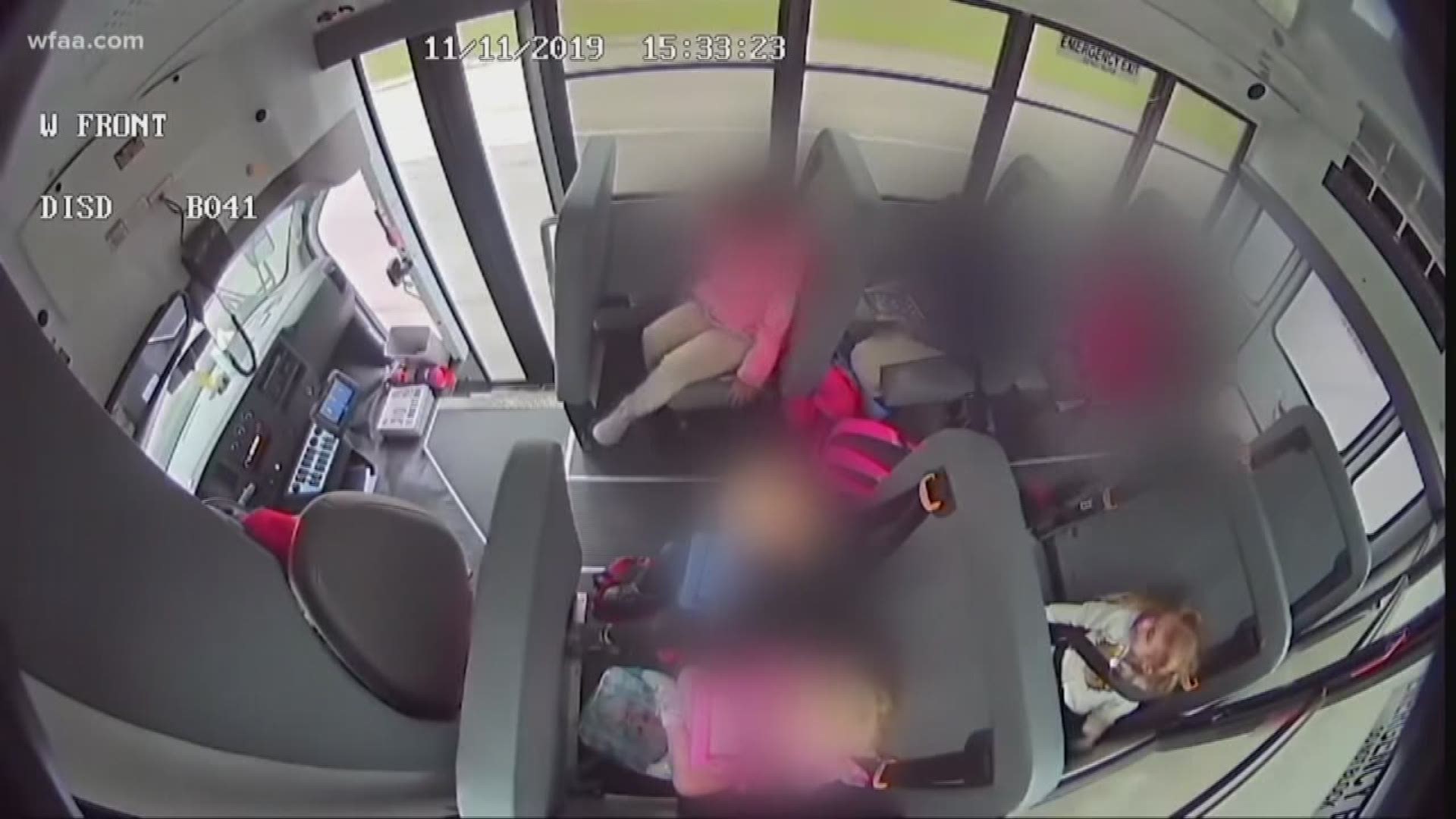 A video shows a 5-year-old girl trying to defend herself as older children attack her on the school bus. The mother says her daughter no longer takes the bus.