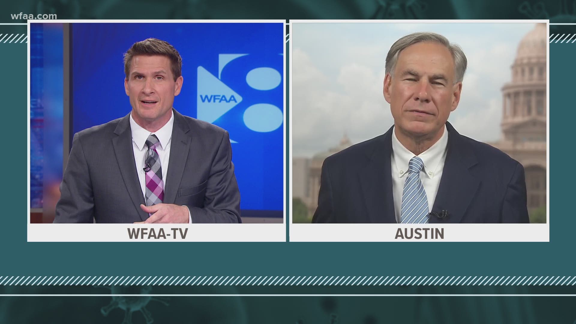 On Friday, Governor Abbott talked with Jason Wheeler live about many different coronavirus topics connected to money .