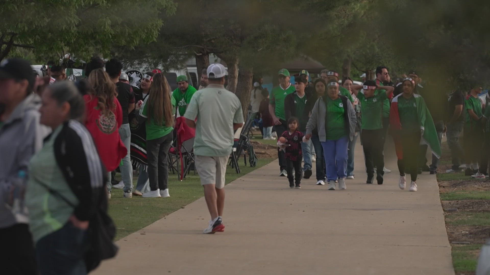 The U.S. men's national team took on Mexico in the soccer game.