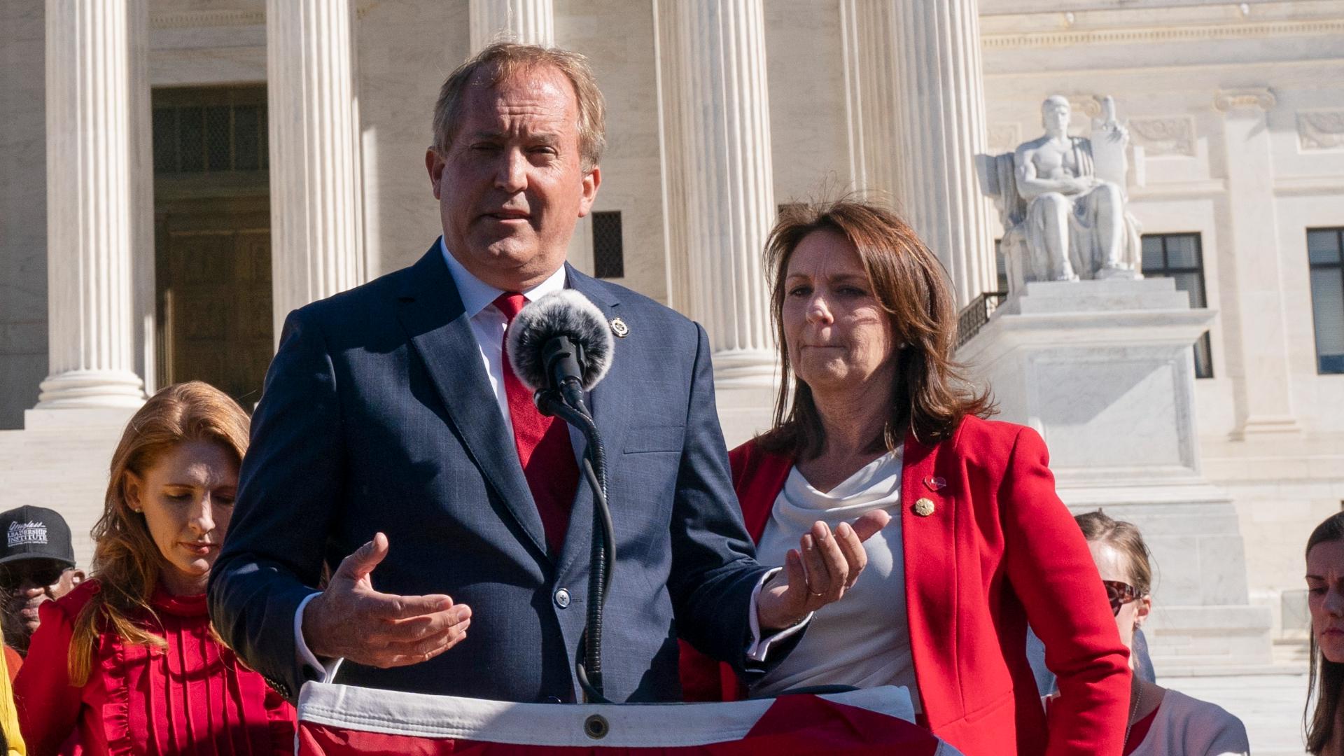 Texas State Sen. Angela Paxton announced she has filed for divorce from Attorney General Ken Paxton "on biblical grounds."