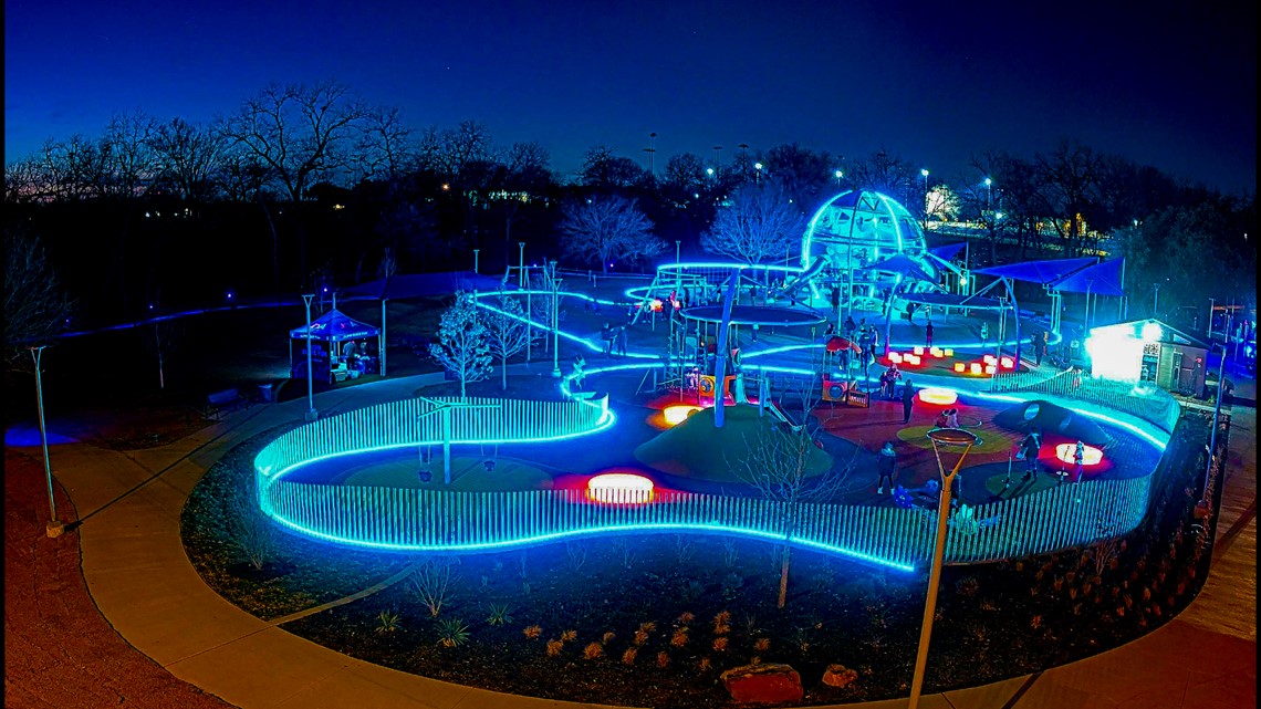 Farmers Branch celebrates opening of new glow-in-the-dark park | kvue.com