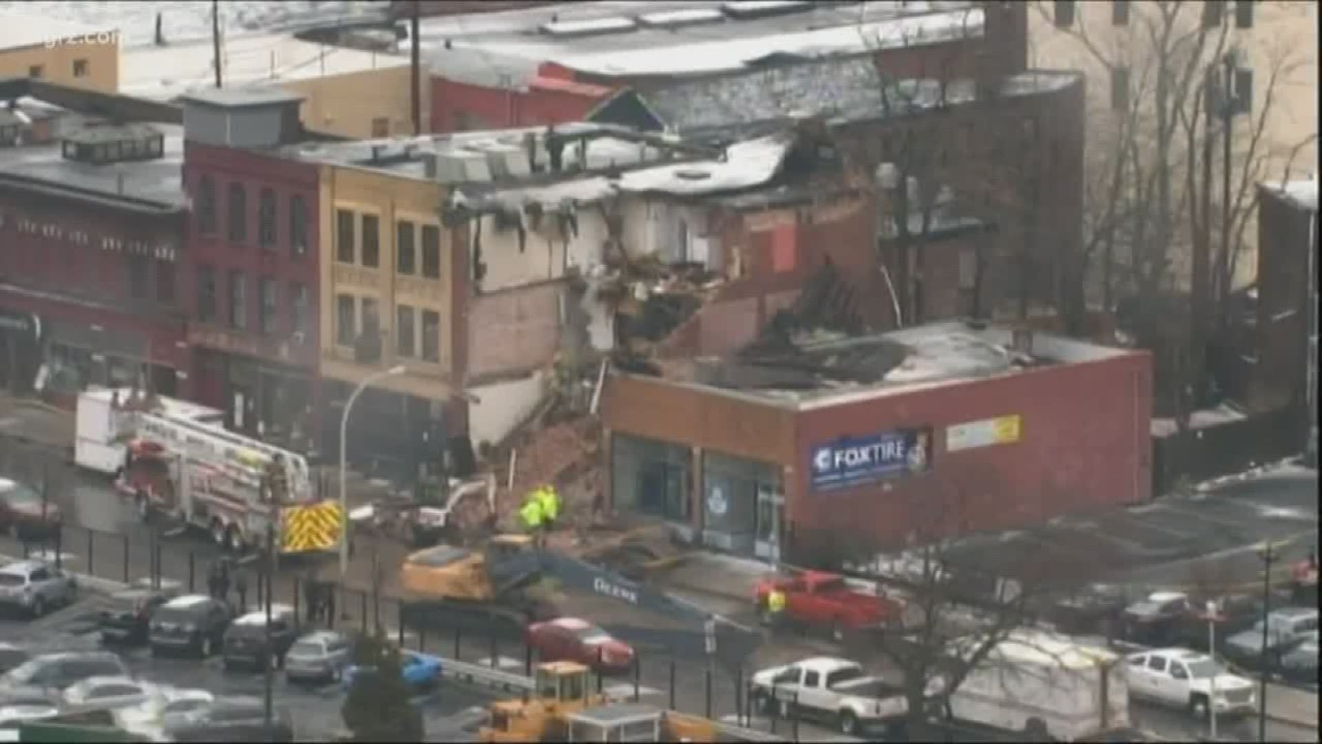 Ellicott street still closed for building demo