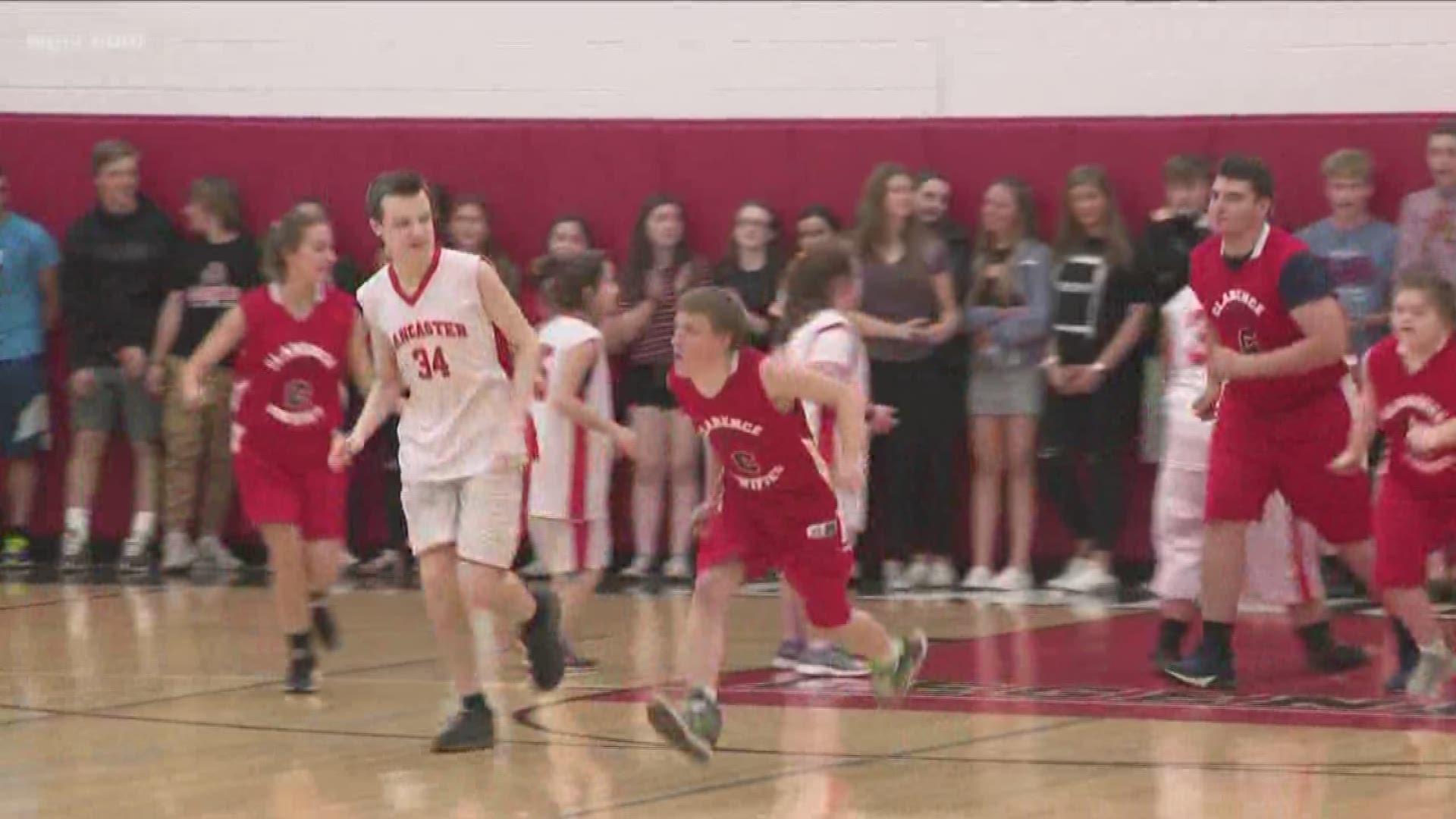 15-hundred students on 25 teams are taking part in the "Special Olympics New York"... Section six Unified Basketball finals there.