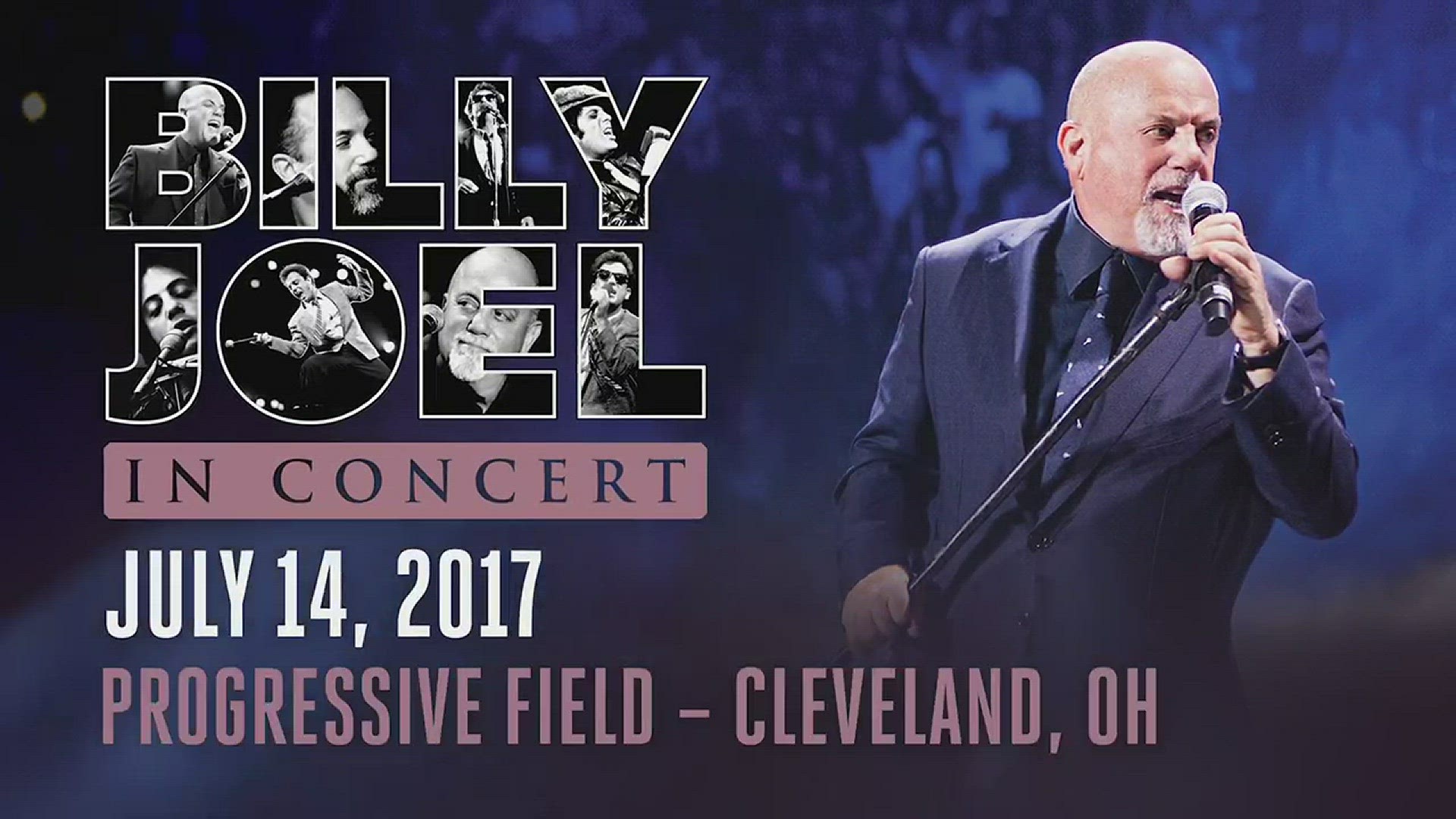 January 5, 2017: Rock 'n' roll icon Billy Joel was revealed as the 'major' concert announcement. He will perform at Progressive Field on Friday, July 14.