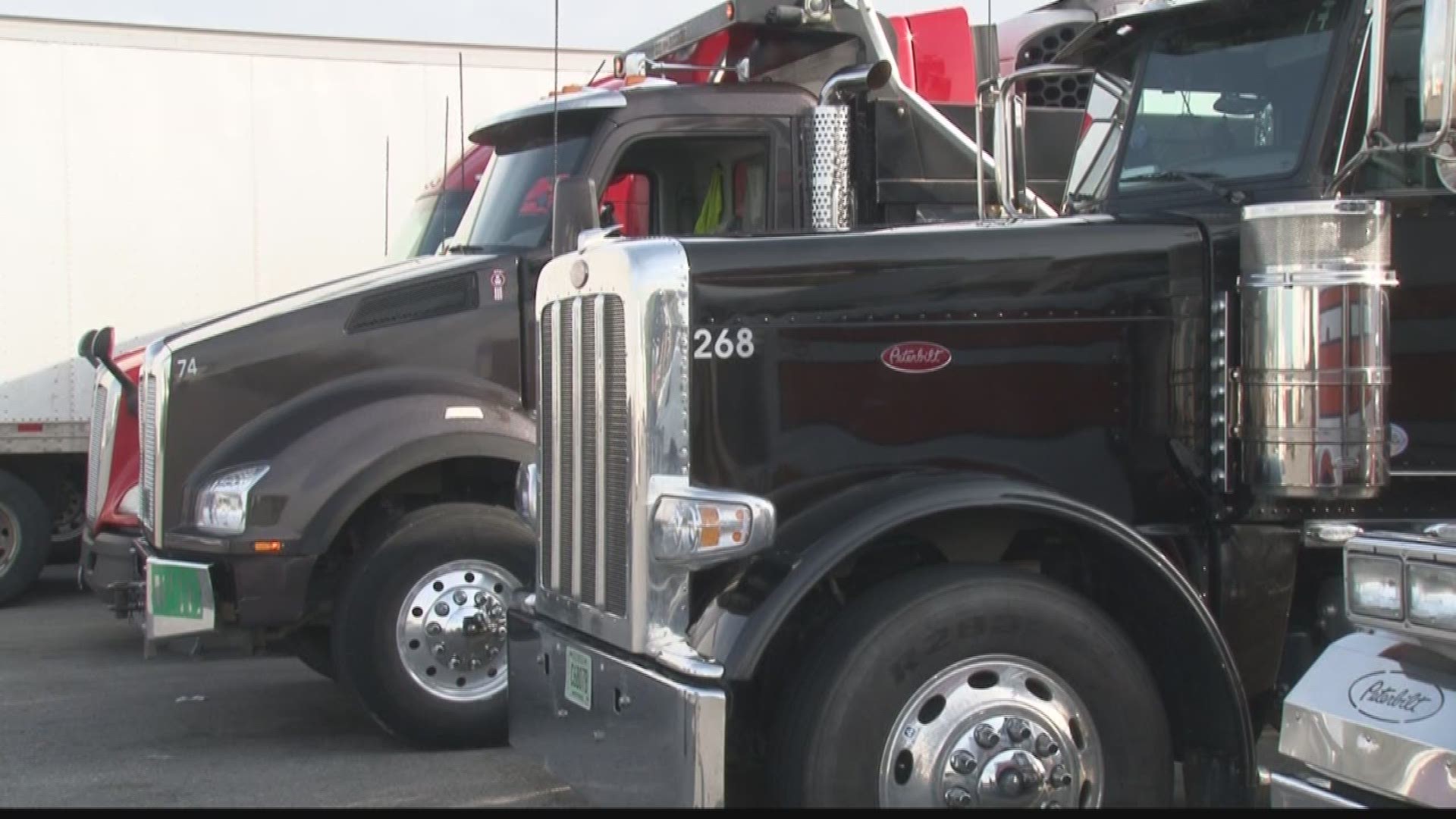Truckers use their horns to communicate out on the highways. It's a piercing sound that moves through the air, and Todd Anderson says he wants the message behind the horns to be heard. He wants better working conditions for truckers.