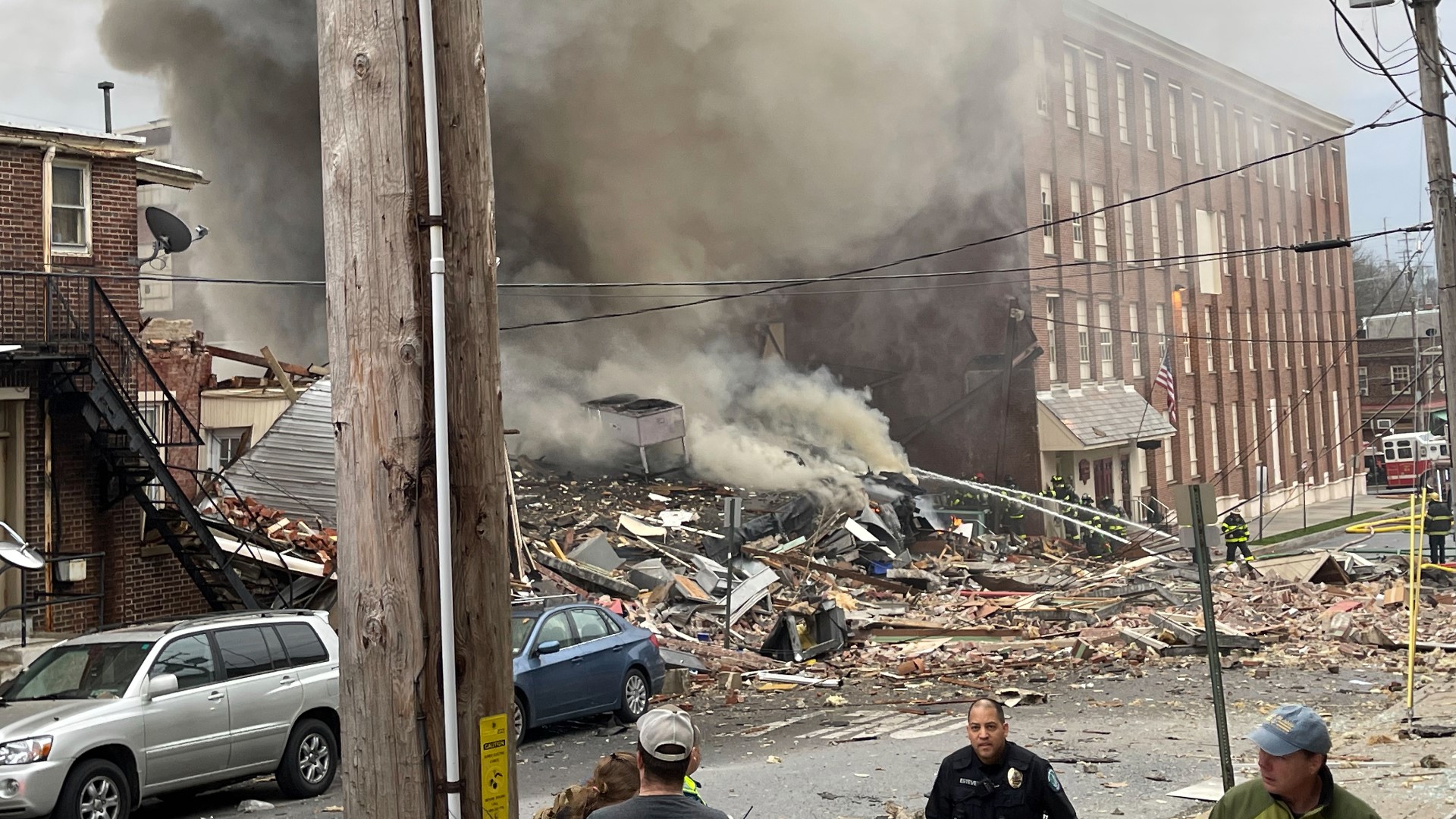 Investigators are still trying to determine what caused the explosion Friday night at a chocolate factory in Pennsylvania.