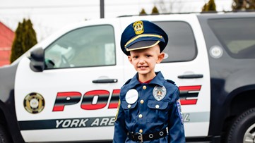 Pennsylvania boy gets wish granted, sworn in as a police officer