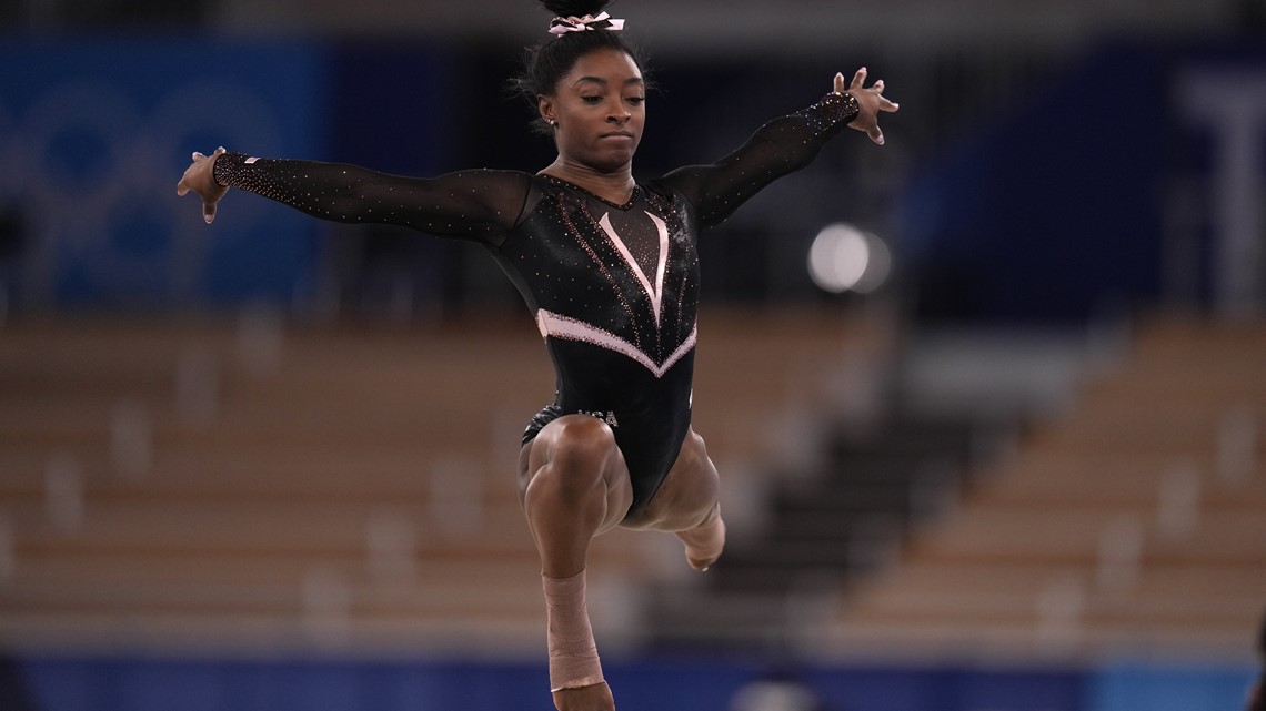 When does Simone Biles compete at the Tokyo Olympics?