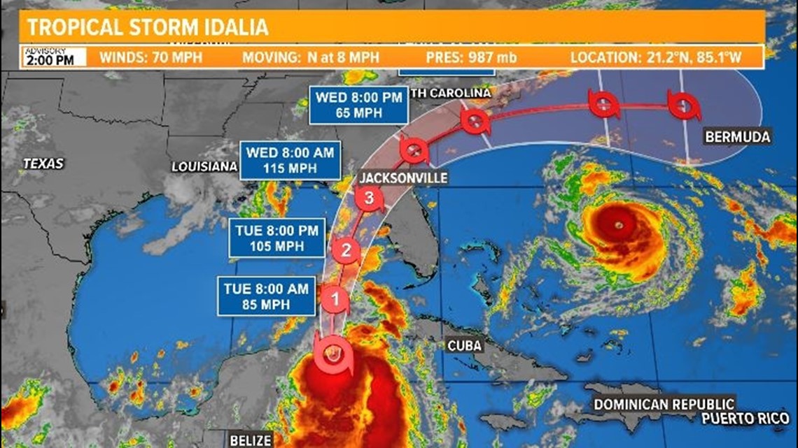 Tropical Storm Idalia Path: May Hit Florida As A Hurricane | Kvue.com