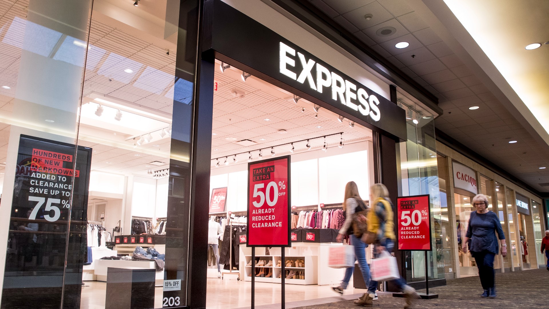The fashion retailer Express has filed for bankruptcy and will close 95 of its more than 500 stores.