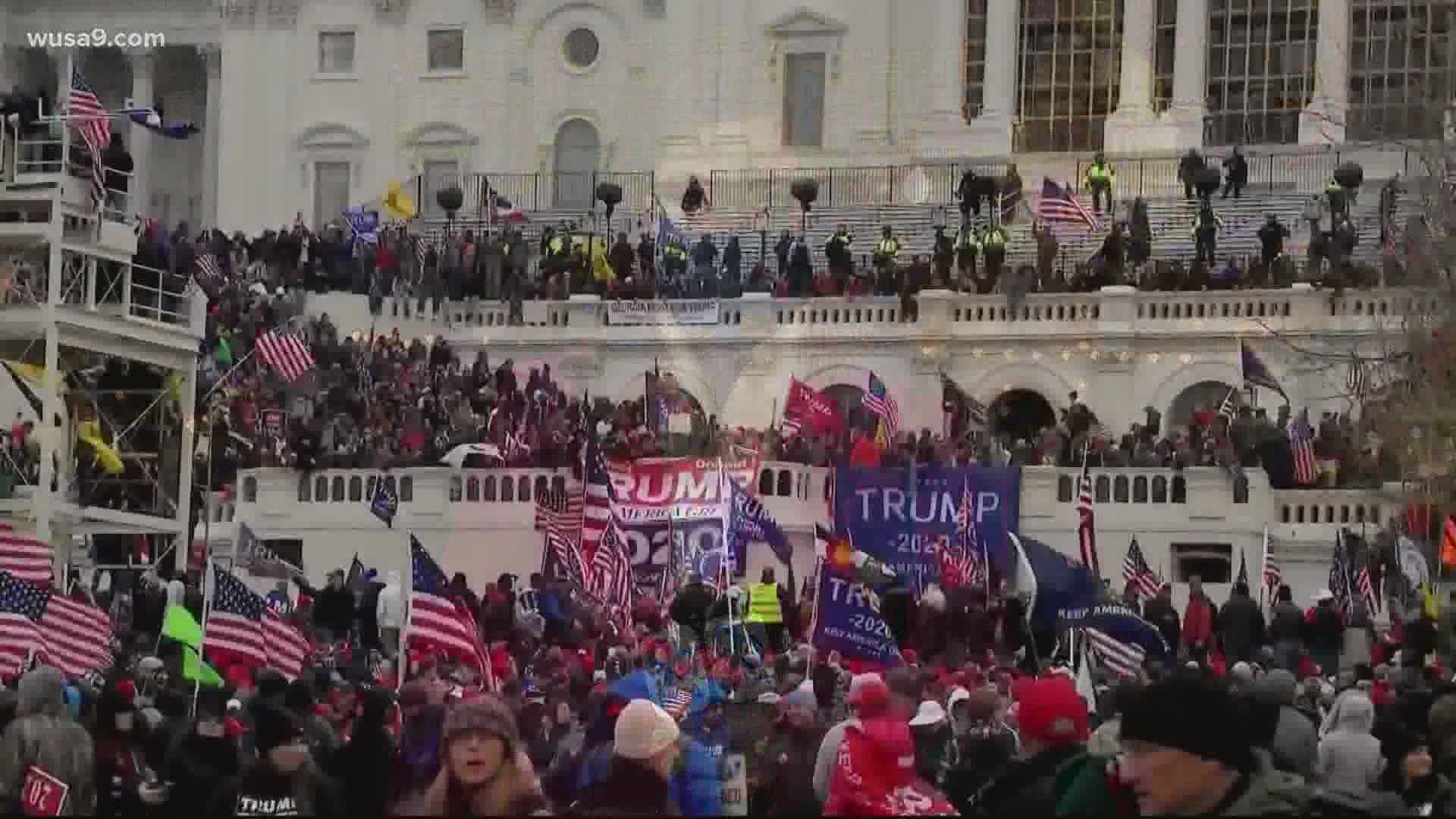 In addition to those who have been charged, U.S. Capitol police say additional complaints have been submitted and investigations are ongoing.