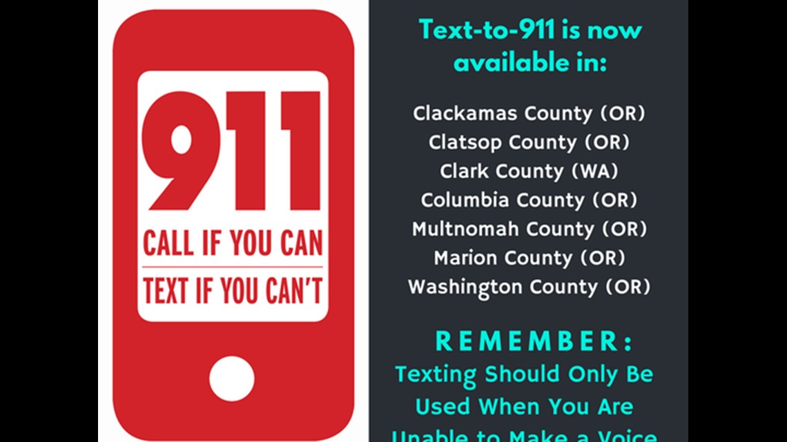 Text-to-911 launches in rural Oregon county | kvue.com