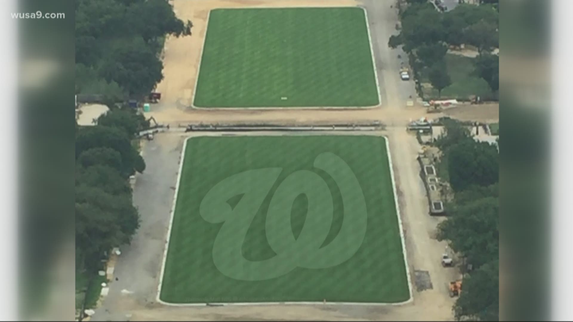 No, it's not official. That 'curly W' is just some imaginative photo-shopping. But a tip of the cap to all those fans at the National Park Service.