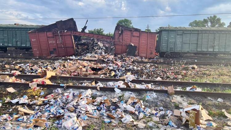 Train carrying food for World Central Kitchen destroyed in missile attack aimed to help Ukrainians