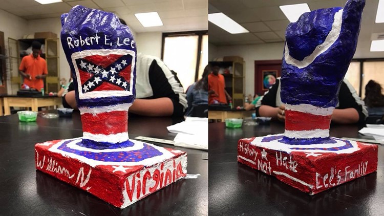 Student's Confederate-themed school project causes stir with teacher, principal