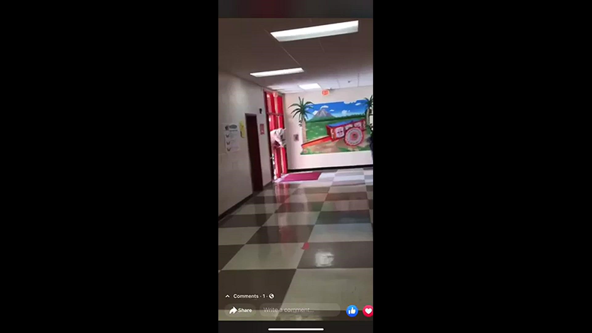 Austin McGill thought it would be a memorable senior prank, and it was. Video credit: Daniel Owens
