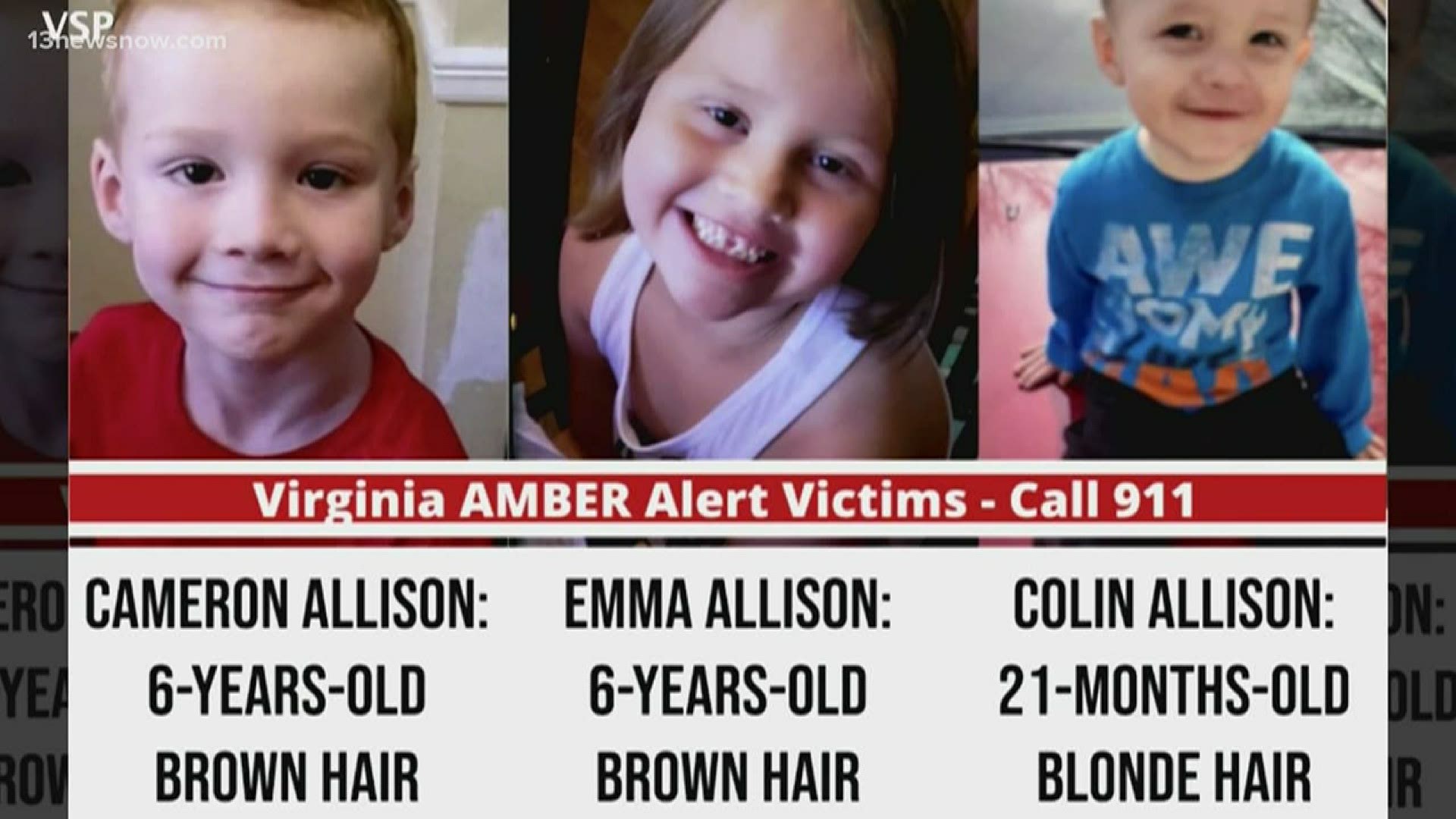 Police took John Allison and his wife, Ruby, into custody after three children were abducted out of Roanoke County. All three kids have been found and are safe.