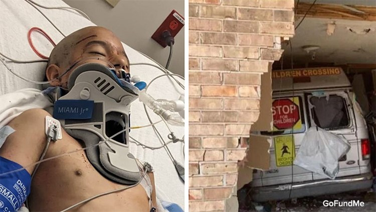 Boy badly injured, family homeless after ice cream truck smashes into Louisiana home