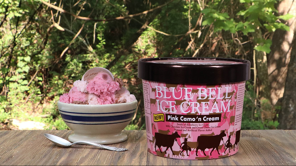 Blue Bell brings back Camo 'n Cream ice cream, with a twist | kvue.com