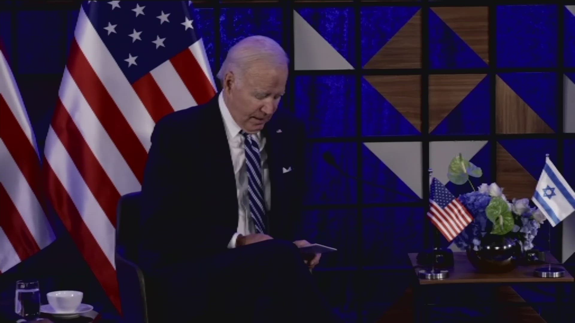 Biden spoke about his support for Israel